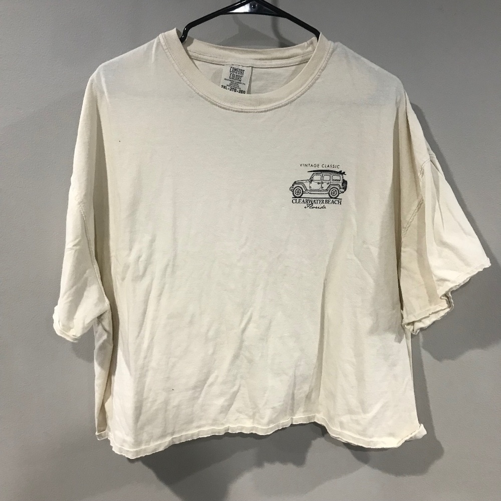 Clearwater Beach Women's Tee - Florida Vintage Classic - 2XL - 100% Cotton